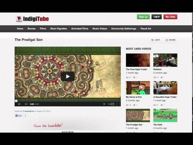 Demonstrating Indigitube.tv