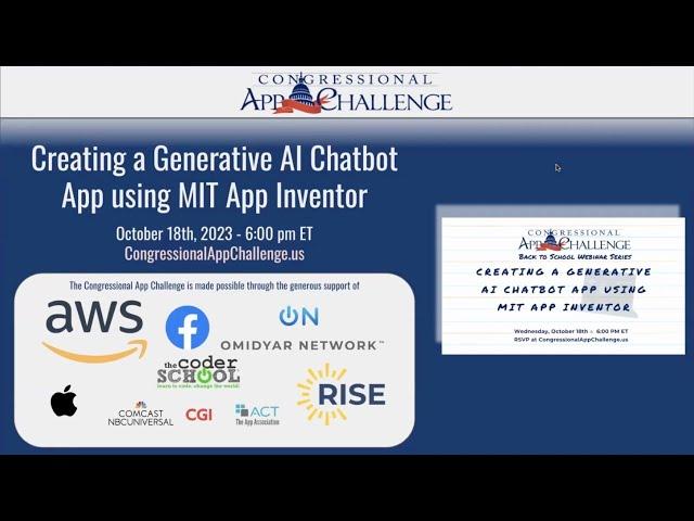 Creating a Generative AI Chatbot App using MIT App Inventor