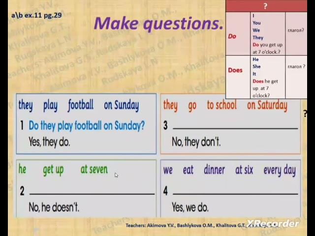 3 класс/ smiles 3 module 3 lesson 4/ Time/ days of the week/ Activity book p.29