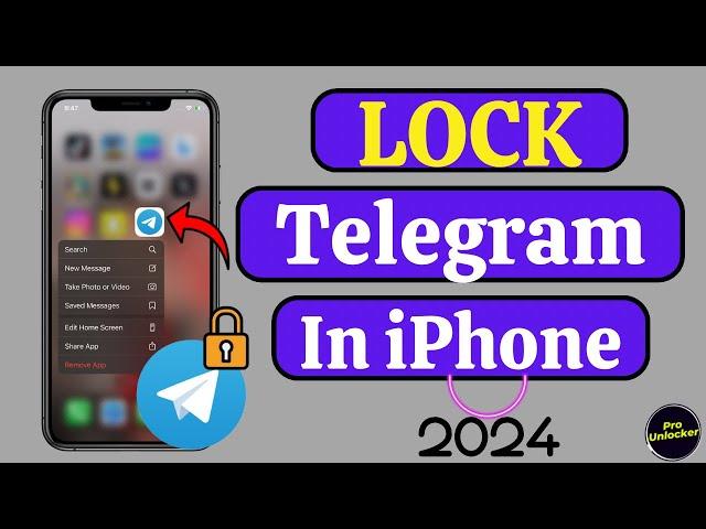 How To Lock Telegram In iPhone & iPad | Use Lock On telegram | Telegram Lock with Face ID & Passcode