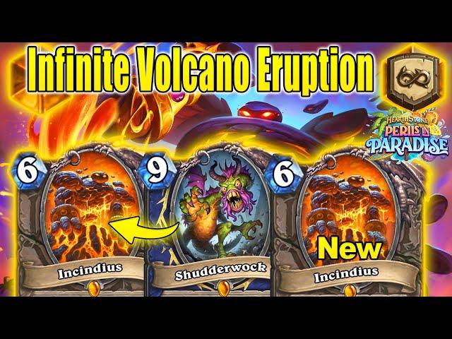 Infinite Incindius Eruptions Shudderwock Shaman Deck Is OP At Perils in Paradise | Hearthstone