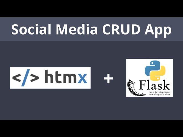 Basic CRUD App using HTMX and Flask – Learn HTMX and Flask in 1 hour!