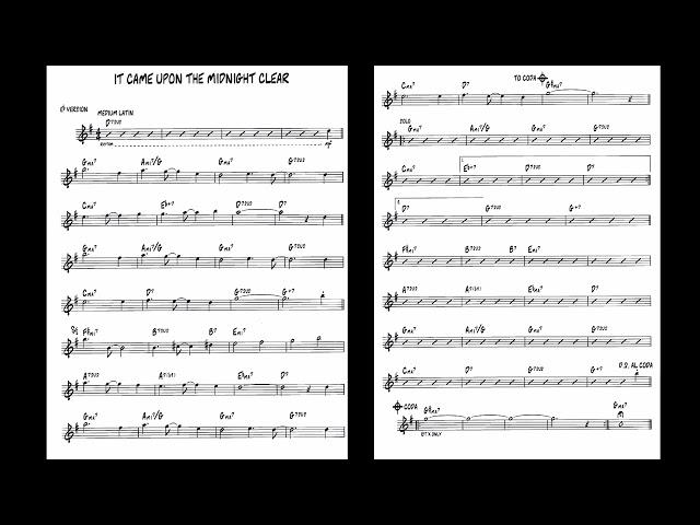 It Came Upon The Midnight Clear Alto Sax PlayAlong