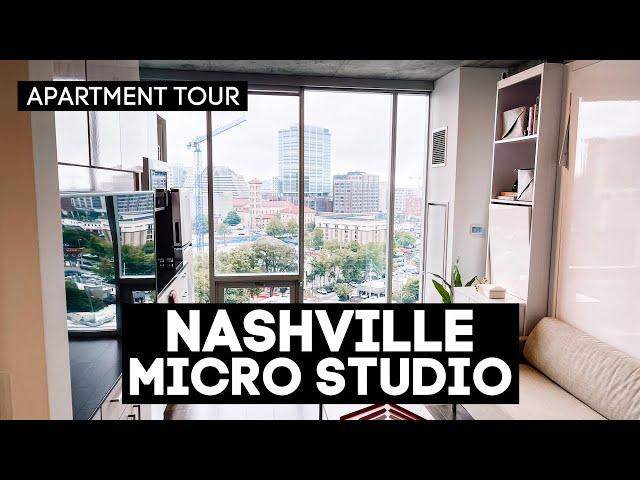 Touring a 360sf MICRO STUDIO in Nashville! *Nashville Apartment Hunting*