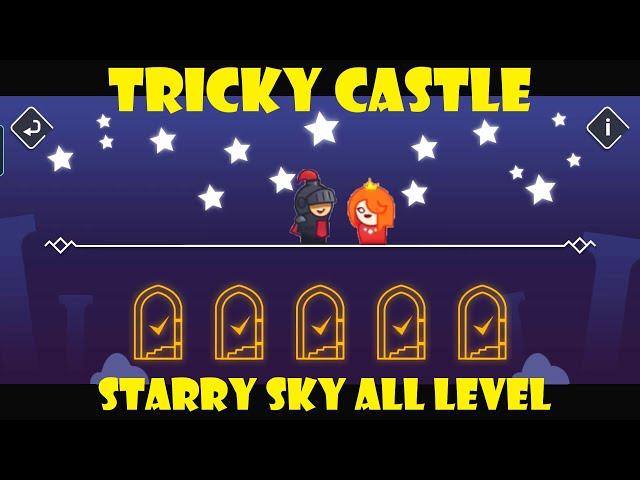 Tricky Castle Starry Sky All level and Ending Save Princess.