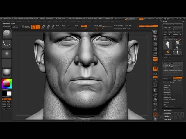 Clip from Creating Hyper Realistic Characters in ZBrush