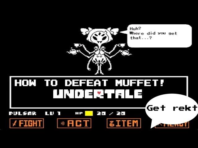 HOW TO DEFEAT MUFFET EXTREMELY FAST! | Undertale #4