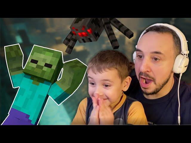 ПАПА РОБ И ЭРИК ИГРАЮТ В МАЙНКРАФТ: ОПАСНЫЕ ПОДЗЕМЕЛЬЯ MINECRAFT! ЗОМБИ АТАКУЮТ!