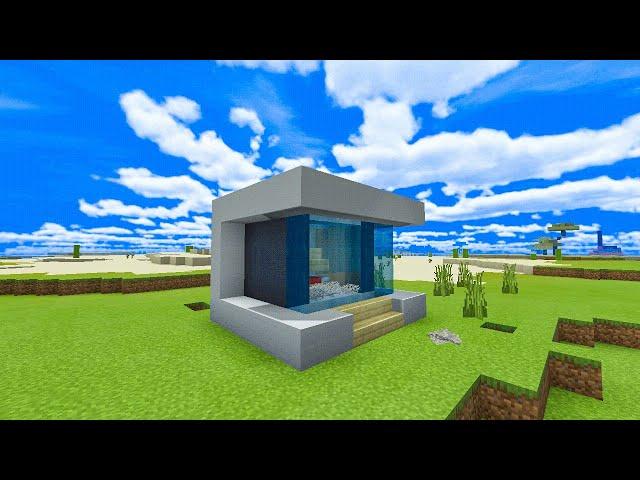 Minecraft: How To Build A Mini Modern House Tutorial | #10