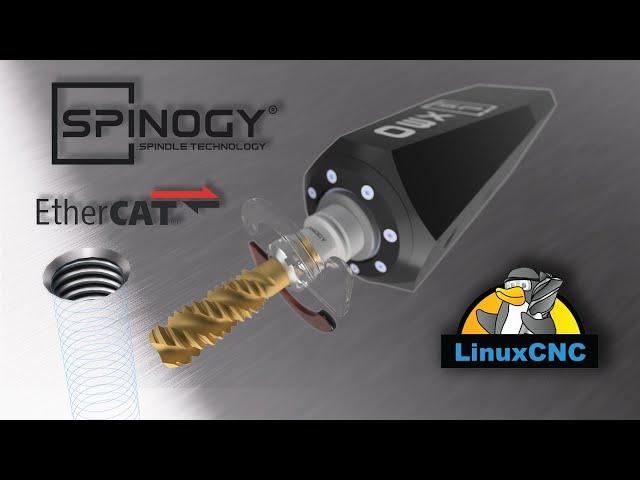 Spinogy X30 5kW CNC Spindle + LinuxCNC EtherCAT Rigid Tapping!