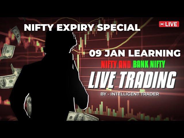 LIVE TRADING NIFTY50 , BANKNIFTY  and CRYPTO | 09/01/2025 | Stock Market For Beginners | Bitcoin