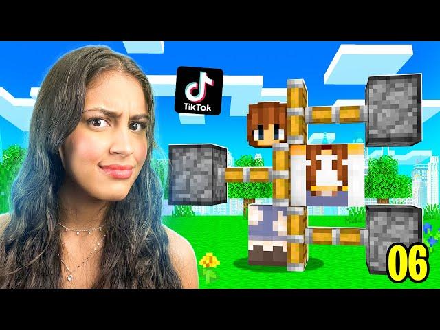 TESTANDO os TIKTOKS mais VIRAIS no MINECRAFT! #06