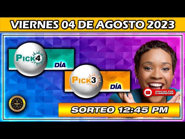 Resultado PICK3 AND PICK4 DIA Resultado del VIERNES 04 DE AGOSTO DE 2023 