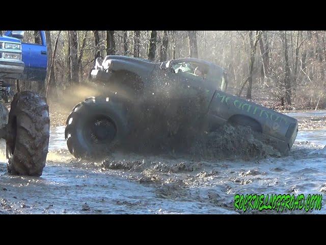 ON THE TRAILS IN BIG MUD TRUCKS!!!