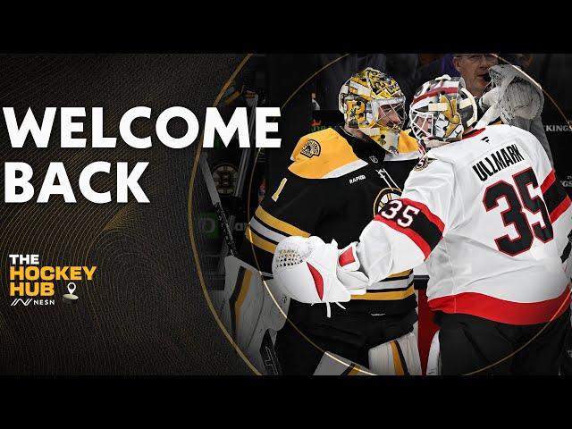 Bruins Welcomed Back Linus Ullmark