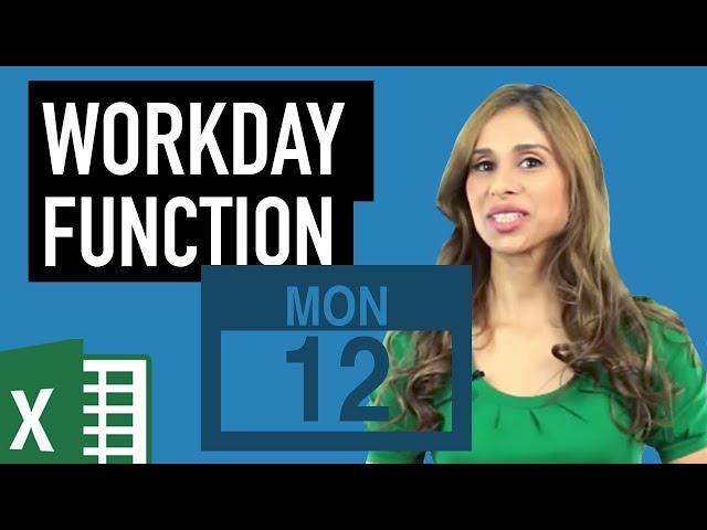 Excel Workday function: Find end date - exclude weekends & holidays