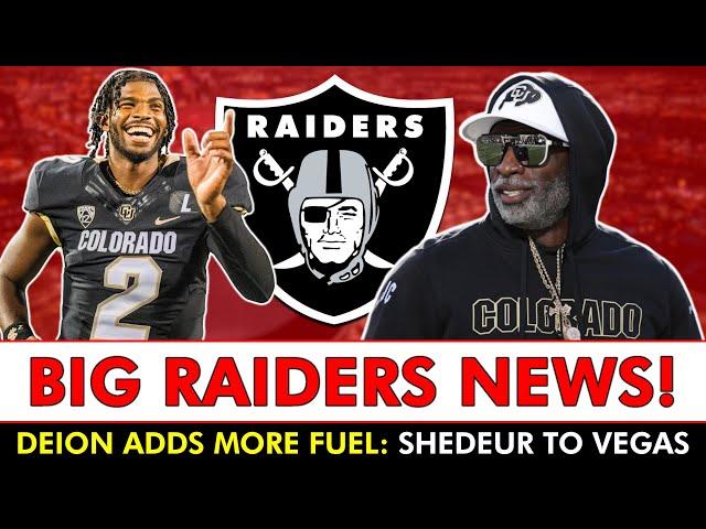 BIG Raiders News: Shedeur Sanders To Las Vegas Gets More Fuel From Deion Sanders