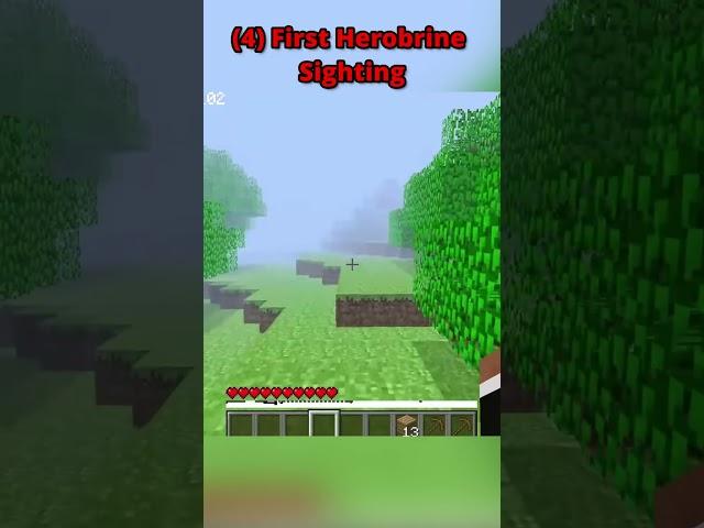 6 Times Herobrine Got Caught On Camera!! #minecraft