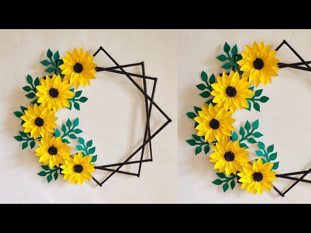 Wall Hanging Craft Ideas | Paper Wallmate | Diy Wall Decor Ideas| Kagaj Ke Phool | Paper Ke Phool