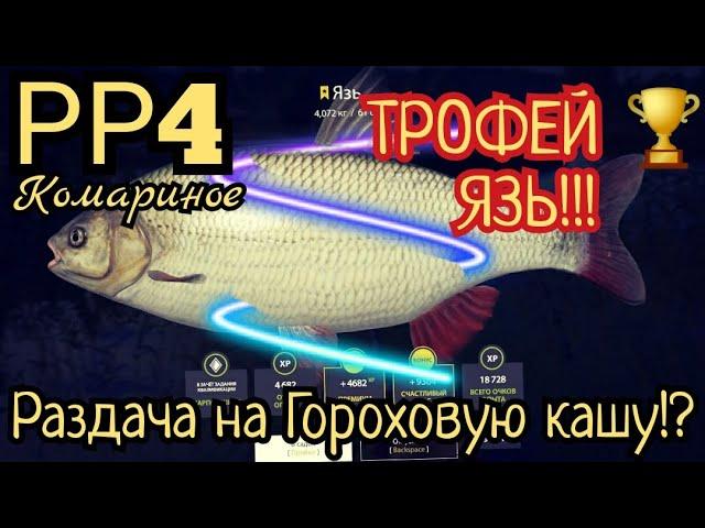 РР4. Раздача Трофейного Язя на озере Комариное! Где и на что ловить!?