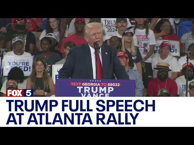 FULL: Trump speech at Atlanta rally with JD Vance | FOX 5 News