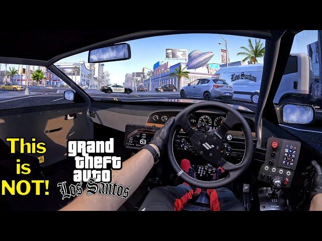 GTA's Los Santos Map for Assetto Corsa is Just NUTS! | Fanatec CSL DD