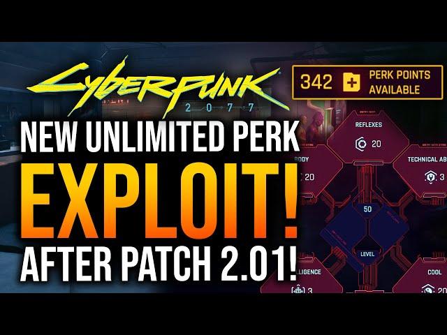 Cyberpunk 2077 - UNLIMITED PERK POINTS GLITCH in PATCH 2.01!