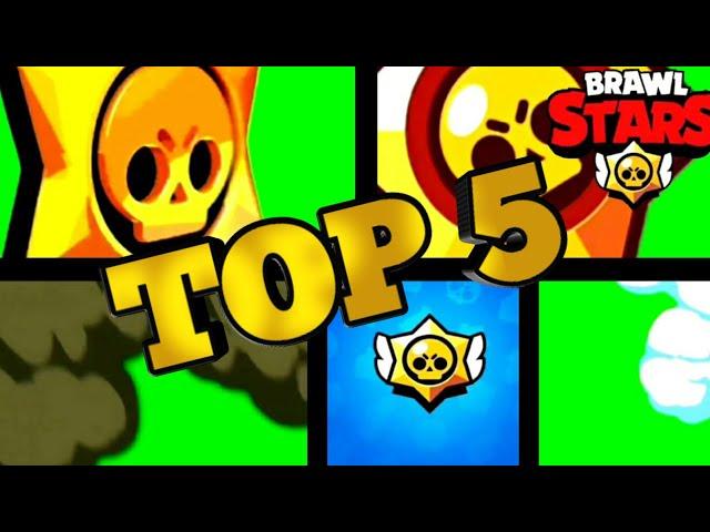 Top 5 Green Screen Transitions for Brawl Stars || ALL STARS