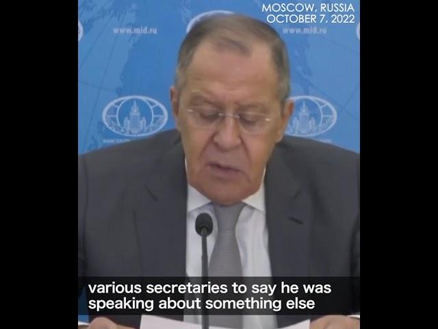 Lavrov: Zelensky's 'preventive strikes' remark proves his aspiration for Ukraine possessing nukes