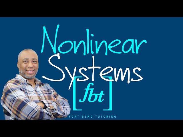 Nonlinear Systems Pt. 1 (feat. Texas Instruments Graphing Calculator TI-Nspire CX CAS) [fbt]