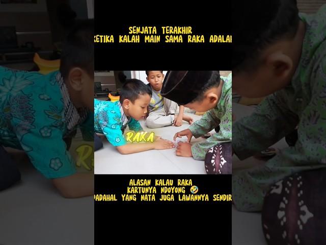 SENJATA TERAKHIR KETIKA KALAH MAIN SAMA RAKA  #kartumainan #tepukkartu #permainananak