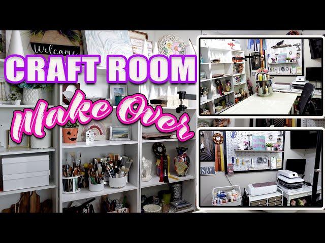 EXTREME CRAFT ROOM MAKEOVER + TOUR 2023! | Organization Ideas!