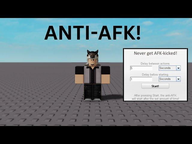 Roblox working Anti-Afk "Plugin", Never get kicked again! (Pc)