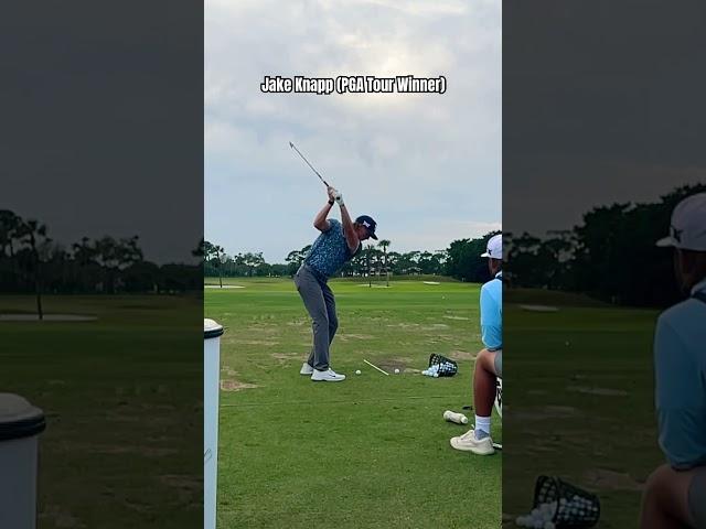 Recent PGA Tour Winner Jake Knapp Iron Swing Slow Motion