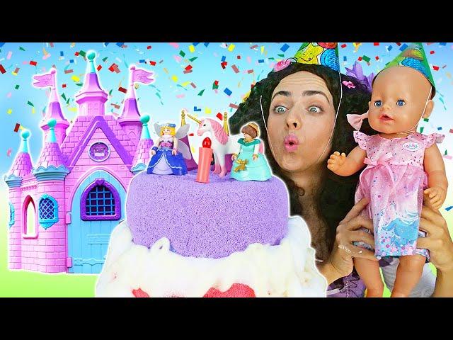 Baby Annabell doll & princesses pretend play cooking toy food for Baby Born doll.