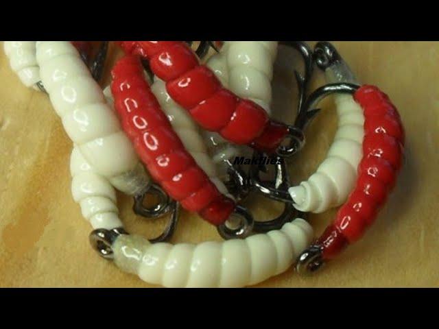 Fly Tying a Red Maggot by Mak