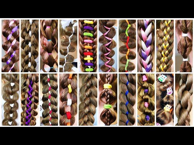 25 Ways to style a ponytail hairstyle braid! Easy natural hairstyles! How to braid!