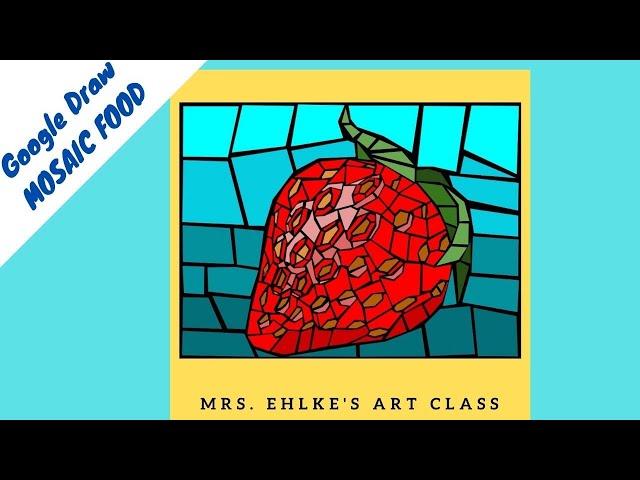 Google Draw MOSAIC FOOD Art