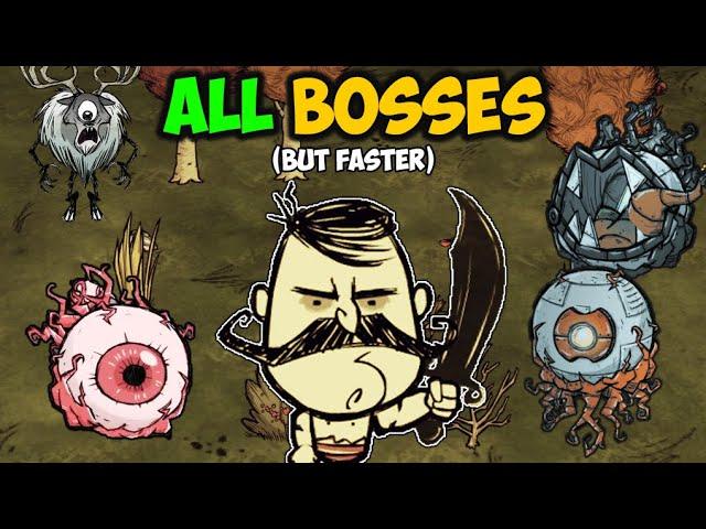 Defeating EVERY Boss in Don't Starve Together, but faster (New Terraria Bosses)