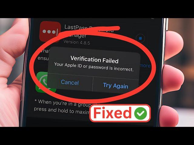 Your Apple ID or Password is incorrect Problem - iPhone iPad | Mac | MacBook | App Store | Fixed