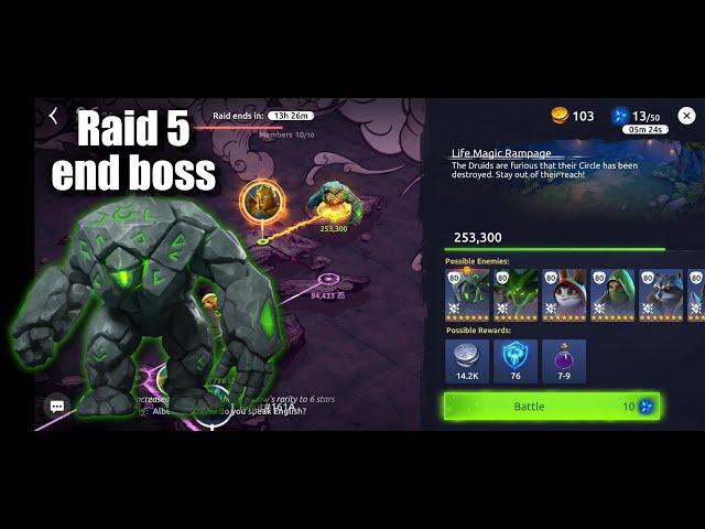 Age of Magic - Raid 5 - End boss (The Last Guardian, Druids boss)