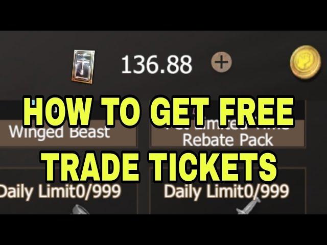 HOW TO GET FREE TRADE TICKET | Last Island Of Survival