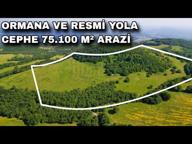 1719- ORMANA VE RESMİ KADASTRO YOLA CEPHE 75.100 M² ARAZİ