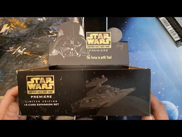 Star Wars CCG Premiere Limited Edition Booster Box Full Opening