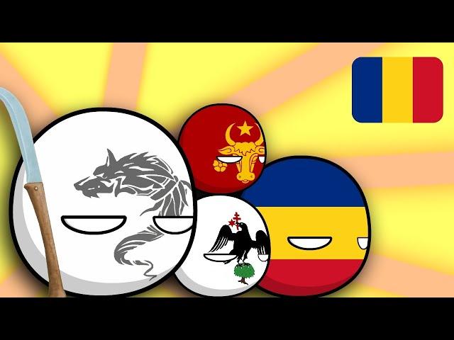 History of Romania with Countryballs