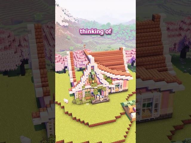 Building a PINK Cottage in Minecraft using Display Entities