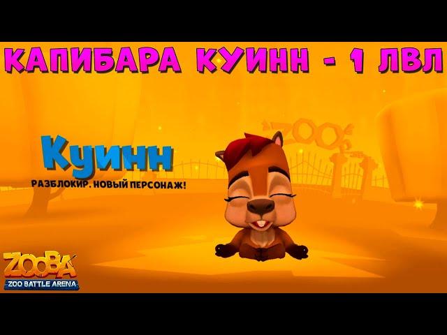 CAPIBARA QUINN - LEVEL 1!!! START THE WAY IN - GAME ZOOBA