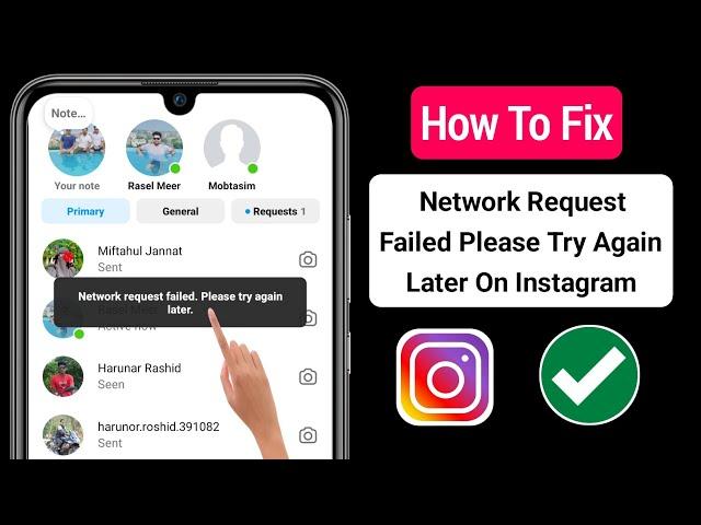 How To Fix Network Request Failed Please Try Again Later (2024) || Network Request Failed Instagram