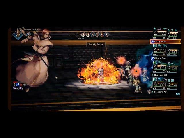 Octopath Traveler CotC Cleric EX5 With No Gacha 5 Stars (and a bit of luck...)