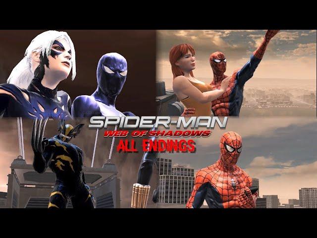 Spider-Man: Web of Shadows ALL Endings